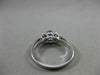 ESTATE 1.26CT DIAMOND & AAA OVAL TANZANITE 14K WHITE GOLD ENGAGEMENT RING #15096