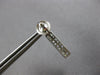 1.0CT DIAMOND 14K WHITE GOLD PRINCESS INVISIBLE GEOMETRICAL BAR HANGING EARRINGS