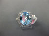 6.14CT DIAMOND & AQUAMARINE & TSAVORITE 14K WHITE & BLACK GOLD 3D OVAL HALO RING