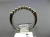 ESTATE .80CT ROUND DIAMOND 14KT WHITE GOLD 2 ROW SHARED PRONG ANNIVERSARY RING