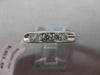 ESTATE .50CT ROUND DIAMOND 14KT WHITE GOLD 5 STONE CHANNEL ANNIVERSARY RING