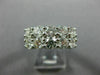 LARGE 2.30CT ROUND DIAMOND 14K WHITE GOLD 3D DOUBLE ROW WEDDING ANNIVERSARY RING