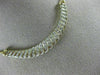 ESTATE 1.0CT DIAMOND 14KT YELLOW GOLD 3D MULTI ROW WAVE SEMI CIRCLE NECKLACE