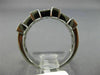ESTATE .78CT ROUND & BAGUETTE DIAMOND 18KT WHITE GOLD MULTI ROW ANNIVERSARY RING