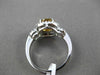 ESTATE 1.82CT DIAMOND & EXTRA FACET CITRINE 14KT WHITE GOLD HALO ENGAGEMENT RING
