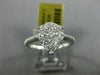 ESTATE LARGE .84CT DIAMOND 18K WHITE GOLD 3D PEAR SHAPED ENGAGEMENT PROMISE RING