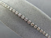 ESTATE 1.19CT DIAMOND 14KT WHITE GOLD 3D ROUND 2.5mm ADJUSTABLE TENNIS BRACELET