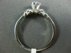 ANTIQUE .68CT DIAMOND 14KT WHITE GOLD 3D WOVEN SOLITAIRE ENGAGEMENT RING #21016