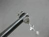 ESTATE 1.19CT DIAMOND 18K WHITE GOLD SOLITAIRE TEAR DROP FLOWER HANGING EARRINGS