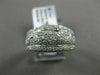 ESTATE WIDE .50CT DIAMOND 14KT WHITE GOLD SEMI ETERNITY WEDDING ANNIVERSARY RING