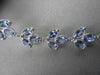 ESTATE WIDE 8.81CT DIAMOND & TANZANITE 14K WHITE GOLD FILIGREE MILGRAIN BRACELET