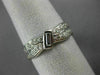 ANTIQUE 1.58CT OLD MINE DIAMOND PLATINUM DOUBLE WAVE ETERNITY FUN RING #18829