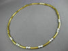 ESTATE 1.40CT DIAMOND 18KT WHITE & YELLOW GOLD ETOILE BEZEL BY THE YARD NECKLACE