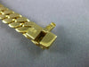 ESTATE .87CT DIAMOND 18K TWO TONE GOLD SOLITAIRE CUBAN SOLID LINK NECKLACE #1820