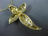 ESTATE LARGE .74CT DIAMOND 14KT YELLOW GOLD PAVE CROSS FLOATING PENDANT #17554