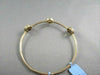 ANTIQUE HAMMER LOOK 3.92CT SMOKY TOPAZ & CITRINE 14KT YELLOW GOLD BANGLE !!!!