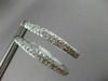 ESTATE LARGE 3.75CT DIAMOND INSIDE OUTSIDE HOOPS 14KT WHITE GOLD EARRINGS #1816