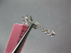 ESTATE .64CT DIAMOND 18KT WHITE GOLD 3D CLASSIC HEART JOURNEY HANGING EARRINGS