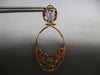 36.48CT DIAMOND & AAA MULTI GEM 18KT ROSE GOLD OVAL CLIP ON FUN HANGING EARRINGS