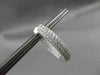 ESTATE LARGE 5.62CT DIAMOND 18KT WHITE GOLD MULTI ROW DOUBLE SIDED HOOP EARRINGS