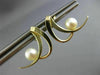 ESTATE AAA SOUTH SEA PEARL 14K YELLOW GOLD 3D DOUBLE ROW HANGING EARRINGS #26234