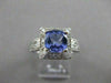 ESTATE 2.16CT DIAMOND TANZANITE 18K GOLD FILIGREE COCKTAIL ENGAGEMENT RING 21514
