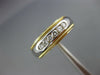 ESTATE .26CT DIAMOND 18KT TWO TONE GOLD 7 STONE ROUND WEDDING ANNIVERSARY RING