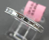 ESTATE .51CT BAGUETTE DIAMOND 18KT WHITE GOLD 3D SEMI ETERNITY ANNIVERSARY RING