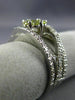 WIDE 1.30CT WHITE & FANCY YELLOW DIAMOND 18KT WHITE GOLD CRISS CROSS FLOWER RING