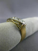 ANTIQUE 1.26CT OLD MINE DIAMOND 14KT TWO TONE GOLD CLASSIC FILIGREE RING #19171