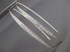 ESTATE LARGE 1.19CT DIAMOND 18KT WHITE GOLD 3D ELONGATED BAR HANGING EARRINGS