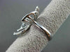 ESTATE LARGE 2.52CTW BLACK & WHITE DIAMOND 18KT WHITE GOLD 3D FLOWER FUN RING