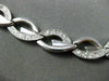 ESTATE WIDE .75CT DIAMOND 14KT WHITE GOLD INFINITY ITALIAN NECKLACE #22673