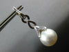 .77CT DIAMOND & AAA SOUTH SEA PEARL 18KT WHITE GOLD MULTI LEAF HANGING EARRINGS