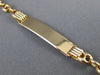 ESTATE 14KT ROSE GOLD 3D CLASSIC KIDS NAME PLATE ENGRAVABLE BRACELET #22036