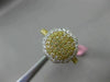 ESTATE WIDE .61CT DIAMOND 18KT WHITE & YELLOW GOLD HEXAGON CLUSTER CLASSIC RING