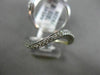 ESTATE .39CT ROUND DIAMOND 18K WHITE GOLD 3D DOUBLE WAVE COMPANION LOVE RING SET