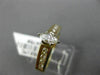 ESTATE .43CT ROUND & MARQUISE DIAMOND 14K YELLOW GOLD 3D CLASSIC ENGAGEMENT RING