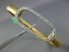 ESTATE LARGE .74CT DIAMOND 18K WHITE & YELLOW GOLD MATTE & SHINY BANGLE BRACELET