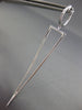 EXTRA LARGE 1.02CT DIAMOND 18KT WHITE GOLD ELONGATED TRIANGULAR HANGING EARRINGS