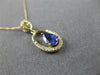ESTATE .52CT DIAMOND & AAA TANZANITE 14KT YELLOW GOLD CLASSIC TEAR DROP PENDANT