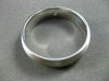 ESTATE WIDE .16CT DIAMOND 14K WHITE GOLD SOLITAIRE MATT MENS RING HANDSOME #2601