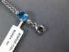 8.14CT DIAMOND & AAA BLUE TOPAZ 14KT WHITE GOLD 3D OVAL & ROUND TENNIS BRACELET