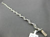 ESTATE 1.20CT DIAMOND 14KT WHITE GOLD 3D BY THE YARD WAVE PAVE TENNIS BRACELET