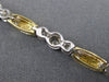 ESTATE 1.10CT DIAMOND 14K TWO TONE GOLD THREE STONE BEZEL TENNIS BRACELET #15639