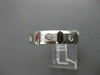 ESTATE WIDE .48CT DIAMOND 14K W GOLD SQUARE ETOILE ANNIVERSARY MENS RING #15429
