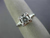 ANTIQUE OLD MINE .54CT ROUND CUT DIAMOND 14KT WHITE GOLD ENGAGEMENT RING #22209