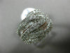 ESTATE WIDE 1.50CT ROUND DIAMOND 14KT WHITE GOLD MULTI WAVE ROW ANNIVERSARY RING