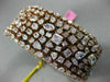 GIA WIDE & LONG 33.81CT PINK DIAMOND 18K ROSE GOLD 3D MULTI ROW TENNIS BRACELET