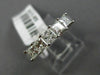 ESTATE .85CT PRINCESS DIAMOND 14K WHITE GOLD FIVE STONE WEDDING ANNIVERSARY RING
